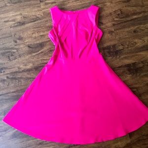 Vibrant pink dress from Dress Barn; Sz 4. No belt